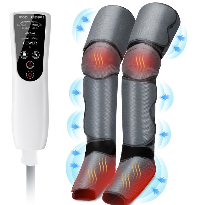 Full leg compression boots targeting calves, thighs & feet for optimal pain relief.