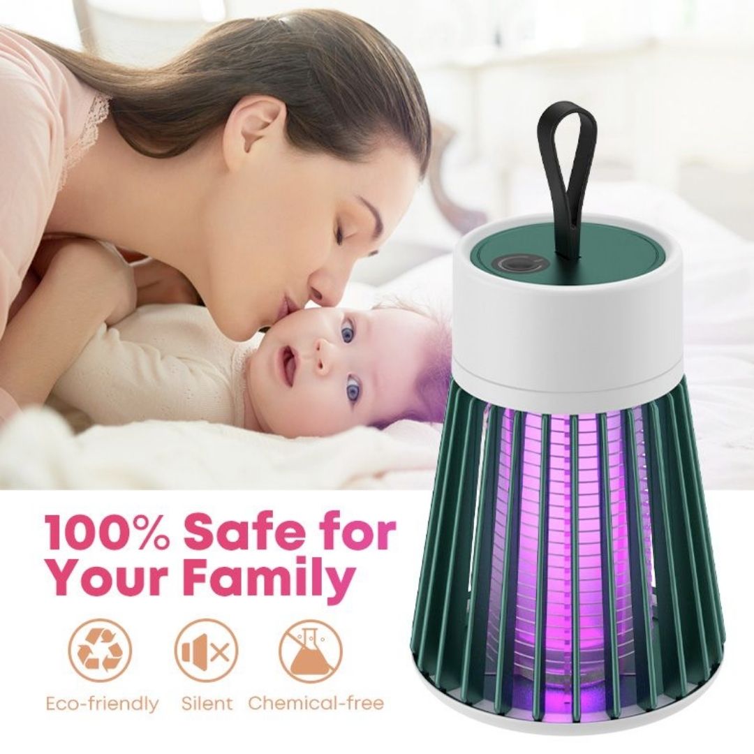 Enjoy pest-free outdoor living with this portable electric mosquito zapper lamp. A powerful bug killer.