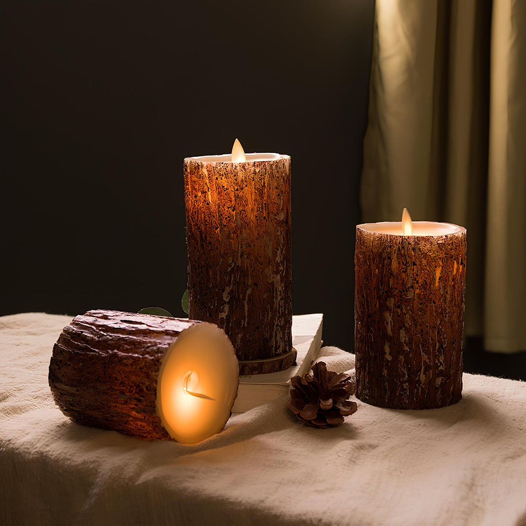 Flameless LED home decor candles, offering hassle-free decorative lighting for any room.