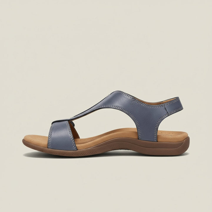 Go-anywhere women's T-strap sandals with adjustable hook-and-loop for ultimate summer comfort and style.
