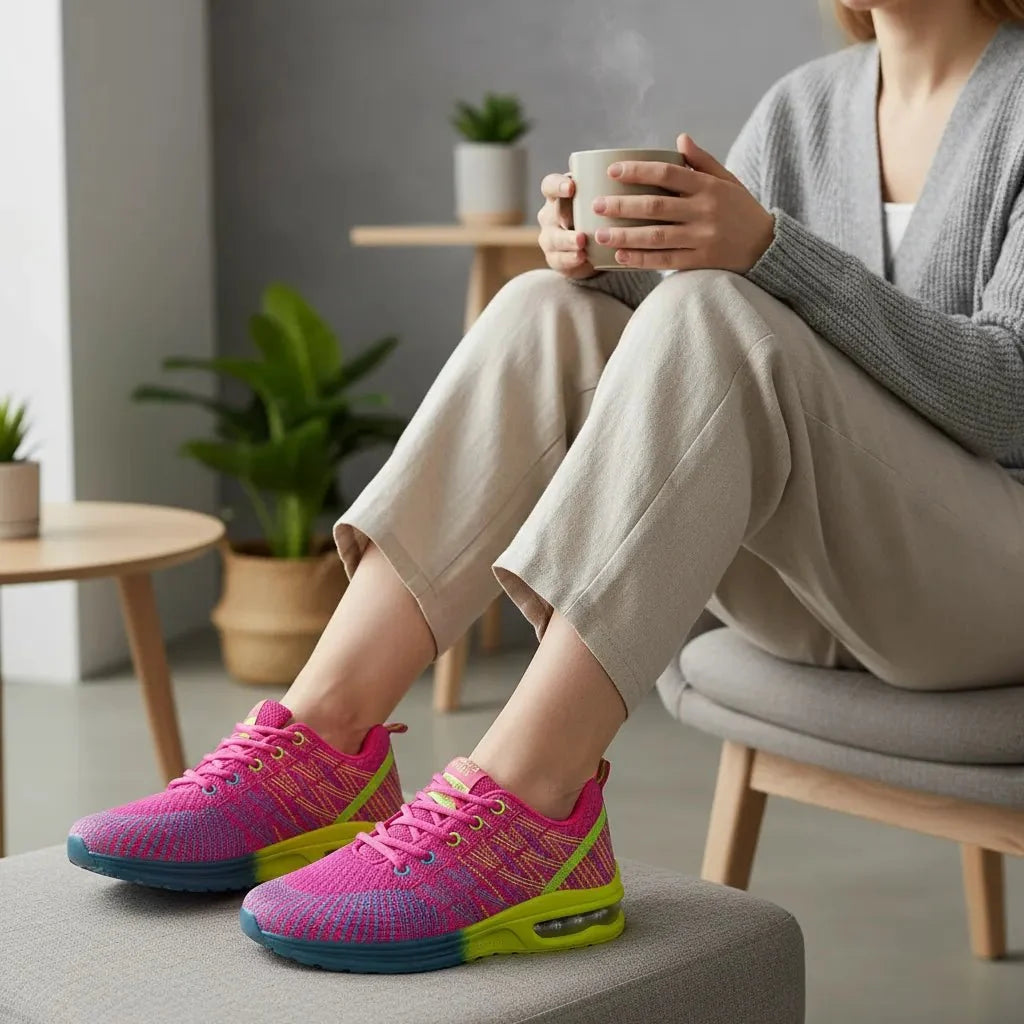 Women's sneakers: air cushion technology for comfortable walking.