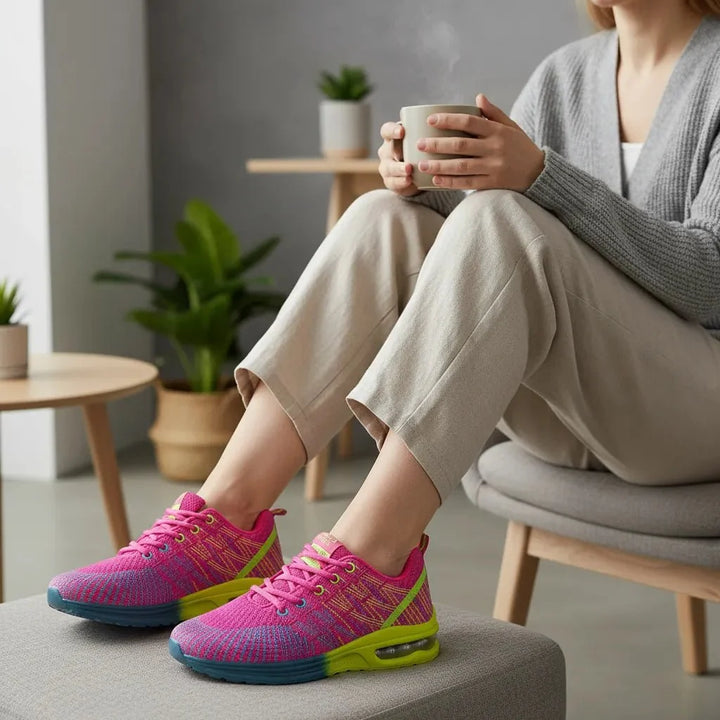 Women's sneakers: air cushion technology for comfortable walking.