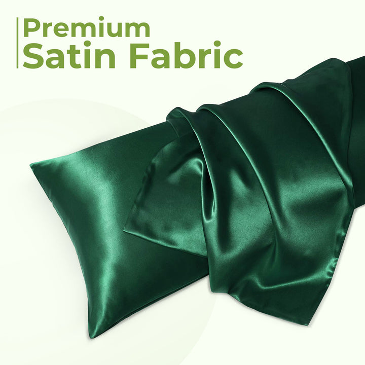 Luxury satin bed sheet set, silky soft, deep pockets, comfortable queen & king luxury bedding.