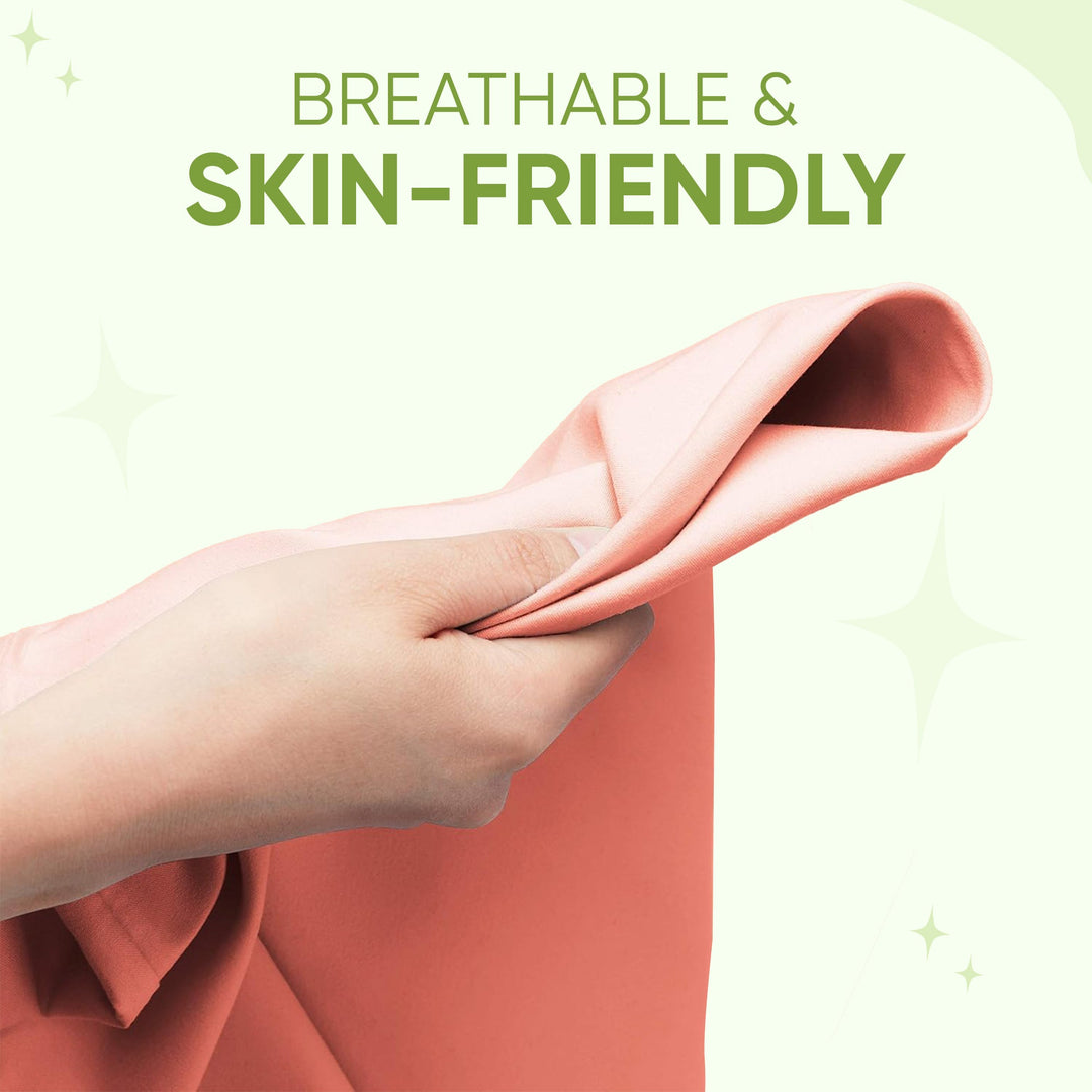 Premium ice cooling pillowcase ensures cool, comfortable & restful sleep. Skin-friendly, soft & washable bedding.