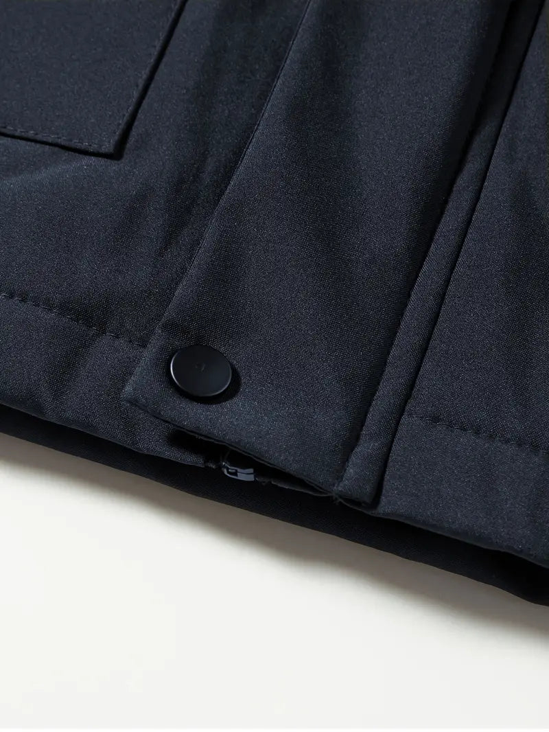 Modern men's regular fit winter parka. A stylish & warm padded jacket for everyday cold weather.