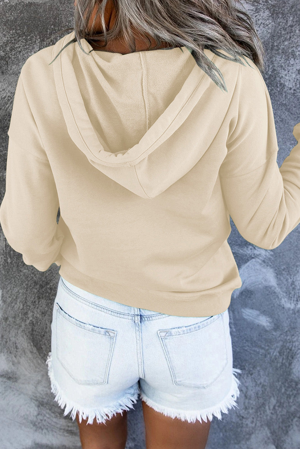 Everyday casual women's hooded pullover, designed for maximum coziness and style.
