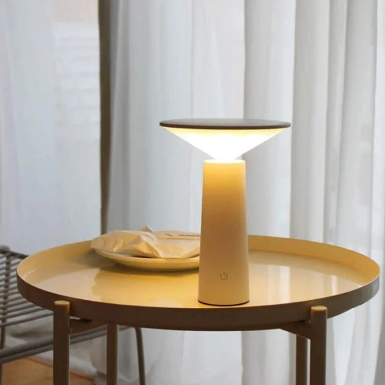 Dimmable LED table lamp with adjustable light, modern & rechargeable for custom ambiance.