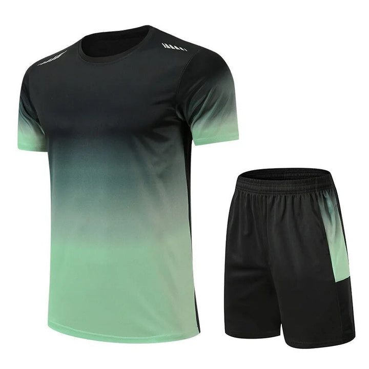 Men's breathable quick-dry activewear set, ideal for high-performance training.