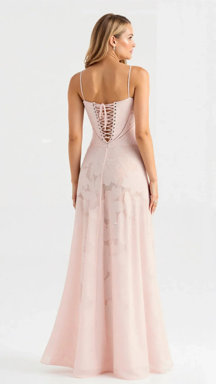 Women's elegant floral wedding guest maxi dress, a chic summer party option.