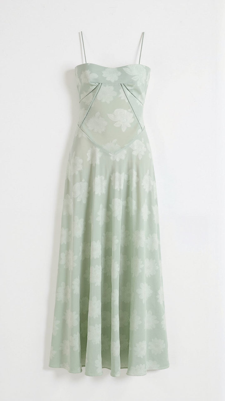 Beautiful women's floral evening gown, a formal maxi dress for parties & special occasions.