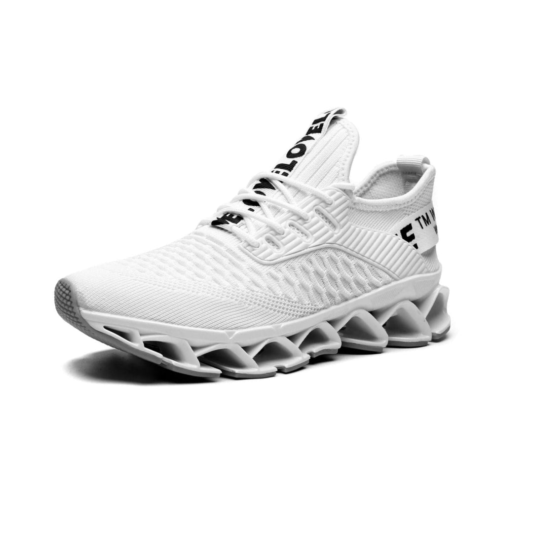 Men's black hidden height increase sneakers, offering a discreet lift and stylish casual comfort.
