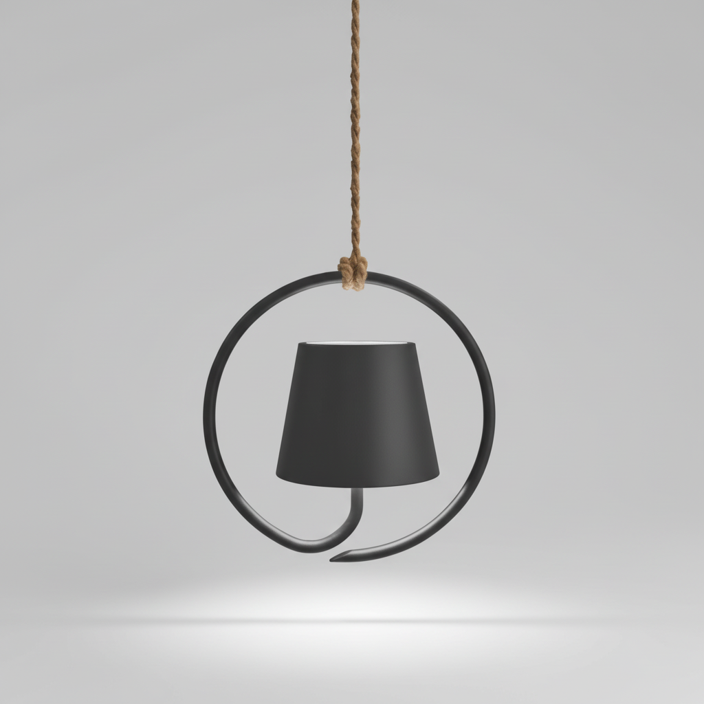 Create cozy ambiance with this modern rechargeable LED hanging lamp, perfect for any setting.