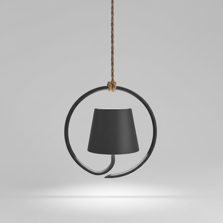 Create cozy ambiance with this modern rechargeable LED hanging lamp, perfect for any setting.