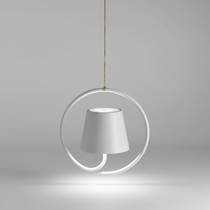 Smart rechargeable LED hanging light with touch dimming for effortless indoor/outdoor illumination.