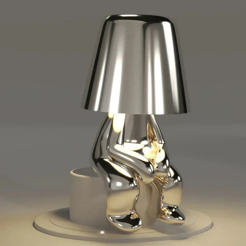 Decorative LED figurine lamp, perfect as a cordless accent light with dimmable features & style.