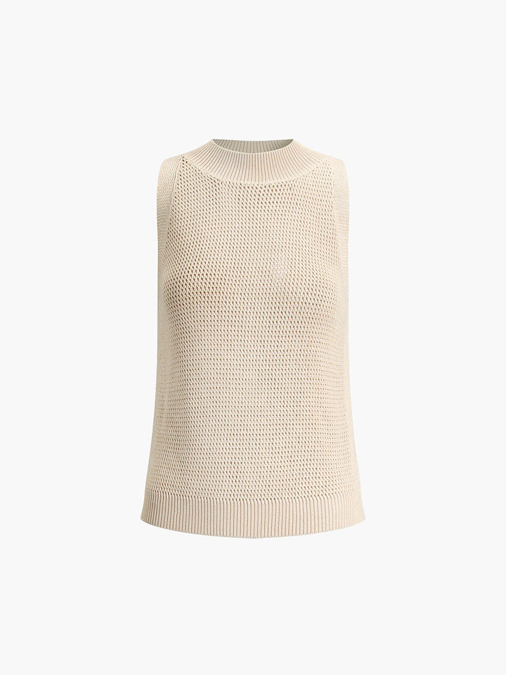 Versatile women's cut-out sleeveless tank top, a must-have for chic summer fashion.