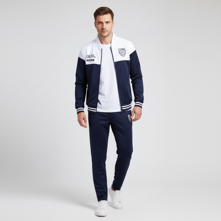 Comfortable men's athletic tracksuit in baseball style, perfect for everyday wear.