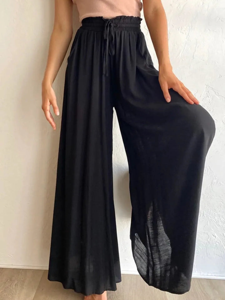 Casual yet elegant women's high waist wide leg pants, a must-have for versatile styling.