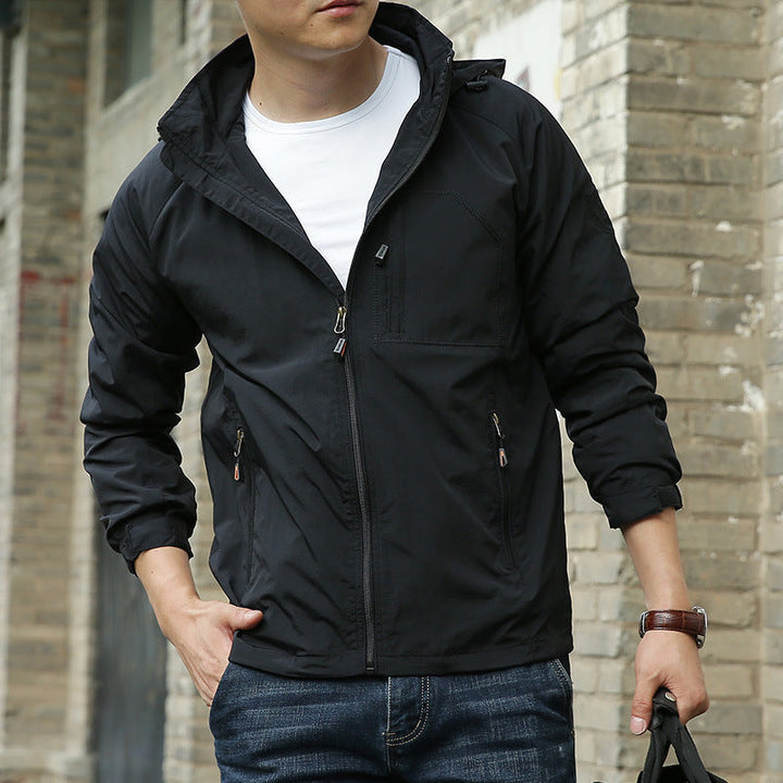 Soft & versatile men's bomber jacket, ideal for comfortable wear and everyday fashion during cooler seasons.