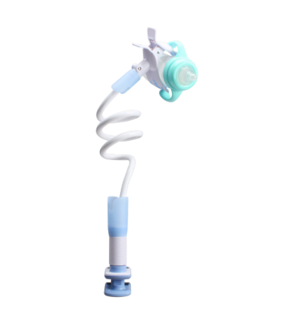 Hands-free baby bottle holder for independent infant feeding. Securely holds bottles, making feeding easier for babies & parents.