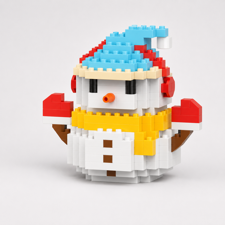 Family Christmas building block set for creative play & festive holiday decor.