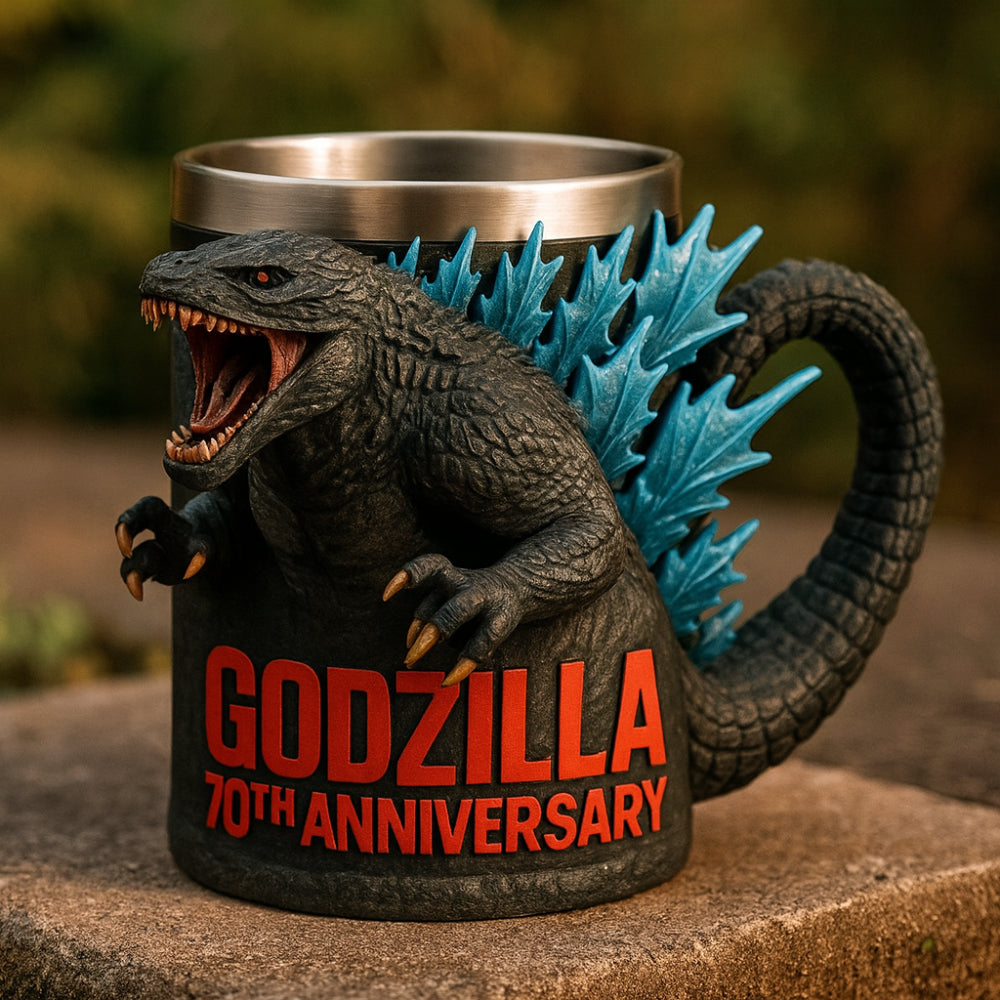 Handcrafted 3D monster ceramic mug, a truly unique coffee cup for collectors.