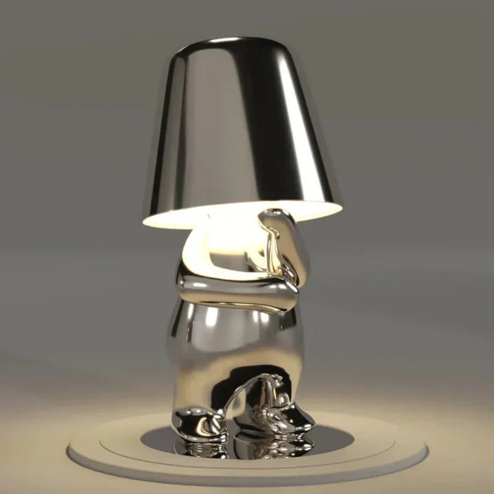 Nvroome Lights dimmable LED figurine lamp, portable, cordless, and touch-controlled for convenience.