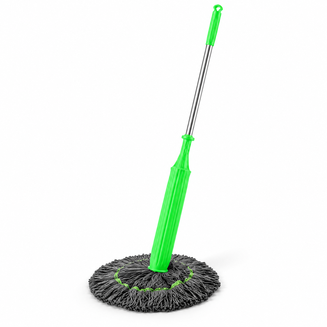 Efficient quick dry mop for streak-free home floor cleaning. Effortless operation, fast drying mop head.