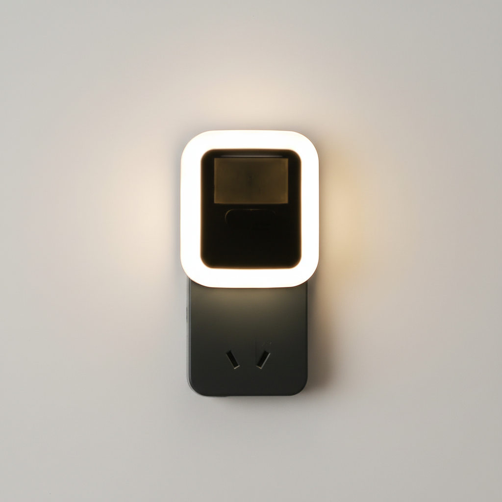 Smart home motion detector light switch for automatic security lighting. Saves energy & enhances convenience.