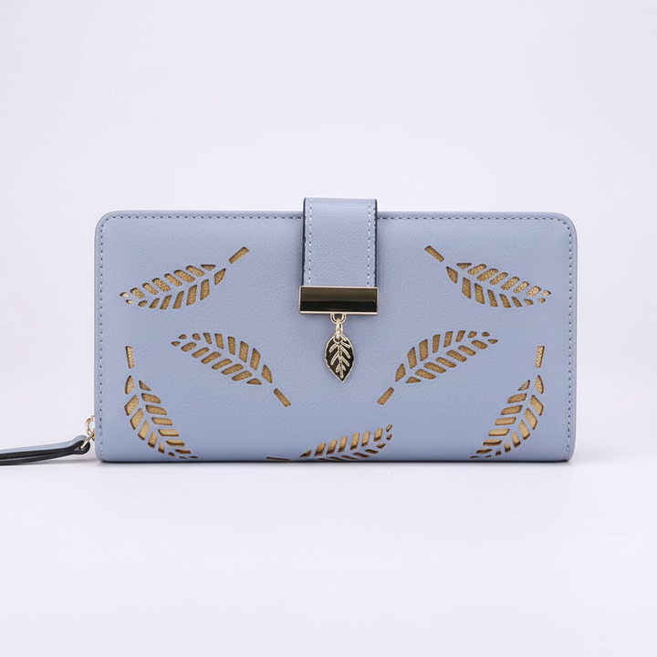 Chic women's long PU leather wallet, an elegant fashion accessory to complete any look.