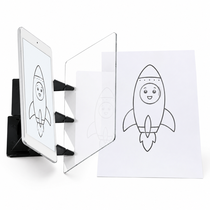 Portable drawing projector for kids' art. An educational tracing toy enhancing creative play & drawing skills for children.