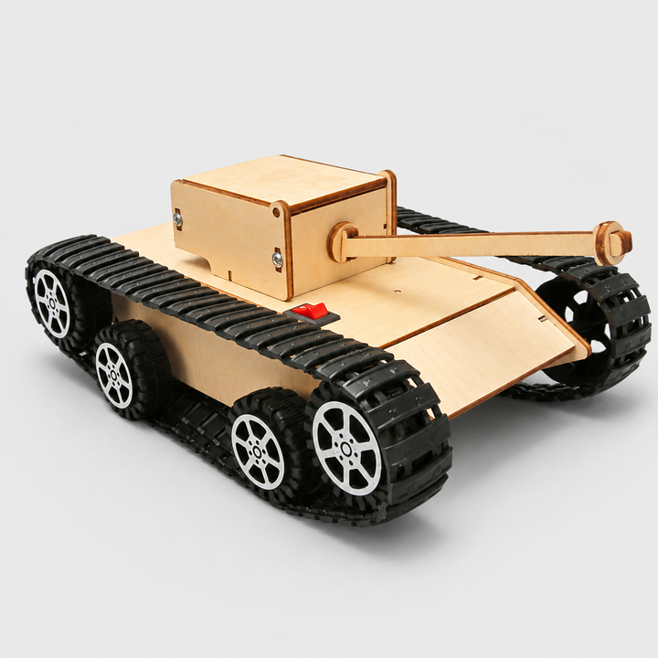 Instruction guide for a Kids' STEM building kit, a DIY educational toy for interactive science learning.