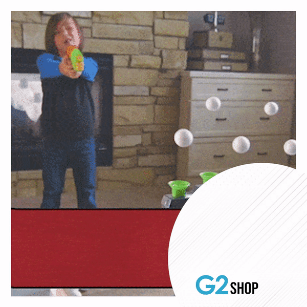 Floating target water game for children, offering exciting target shooting fun with a toy blaster for summer.