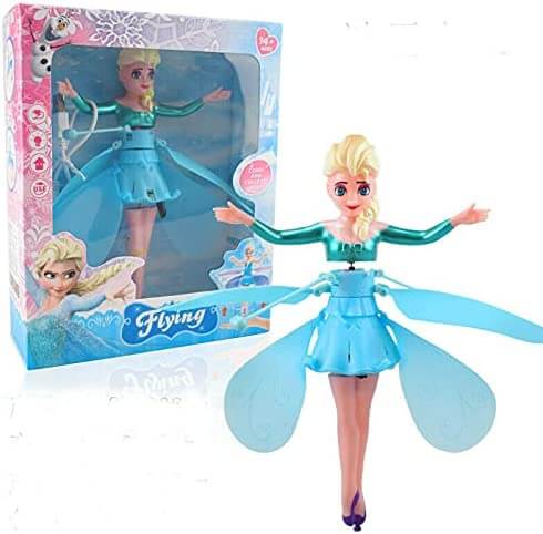 Magical flying fairy doll, a perfect children's gift, sensor-controlled for indoor fun.