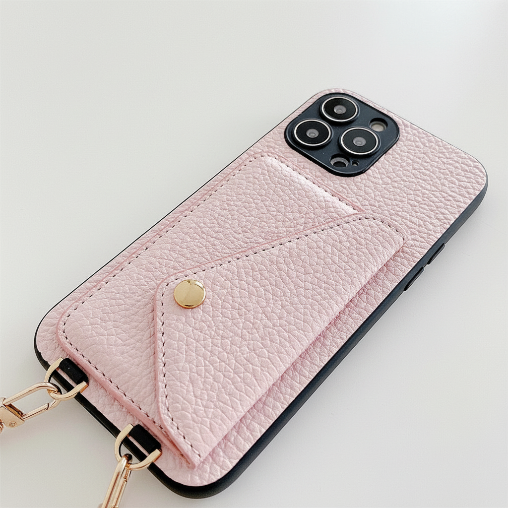 Durable protective smartphone wallet case with card holder & magnetic snap.