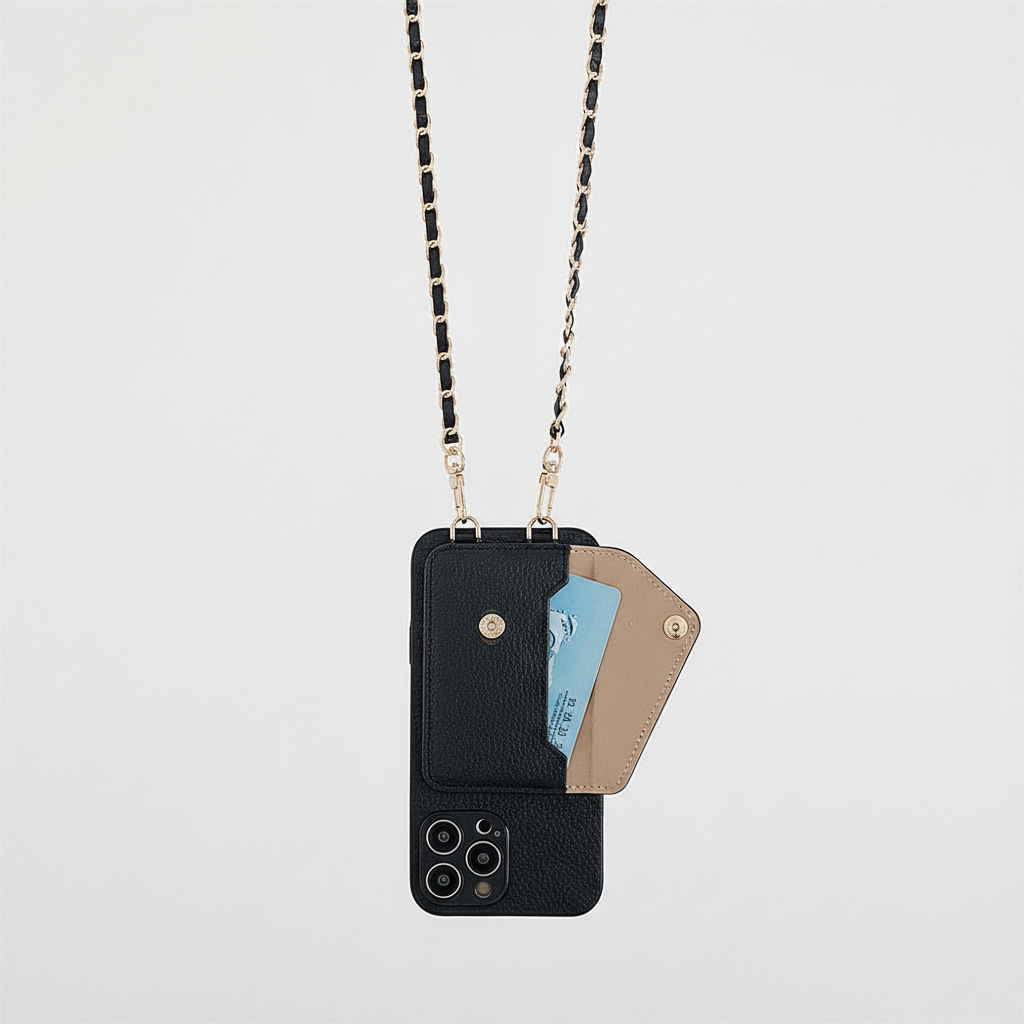 Multi-model compatible protective wallet phone case with card slots for all smartphones.