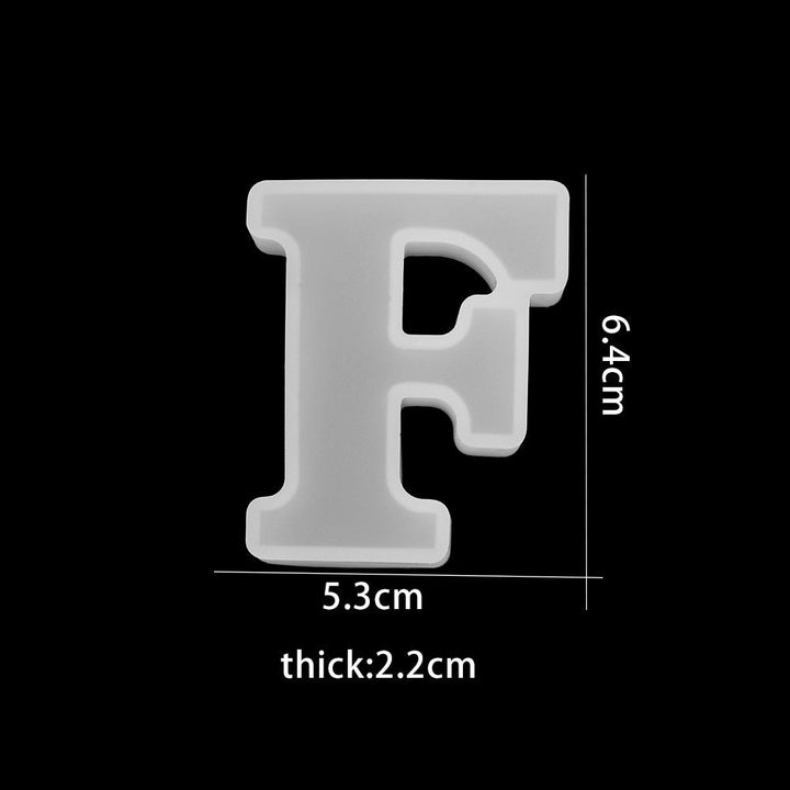 High-quality 3D silicone letter mold for professional-looking chocolate creations.