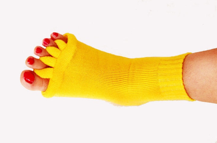 Effective toe separator socks for foot comfort and pain relief.