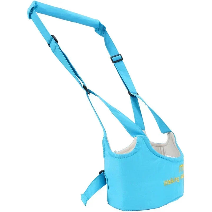 Secure baby walking harness, ideal for assisting first steps. Comfortable, adjustable infant aid & toddler support.