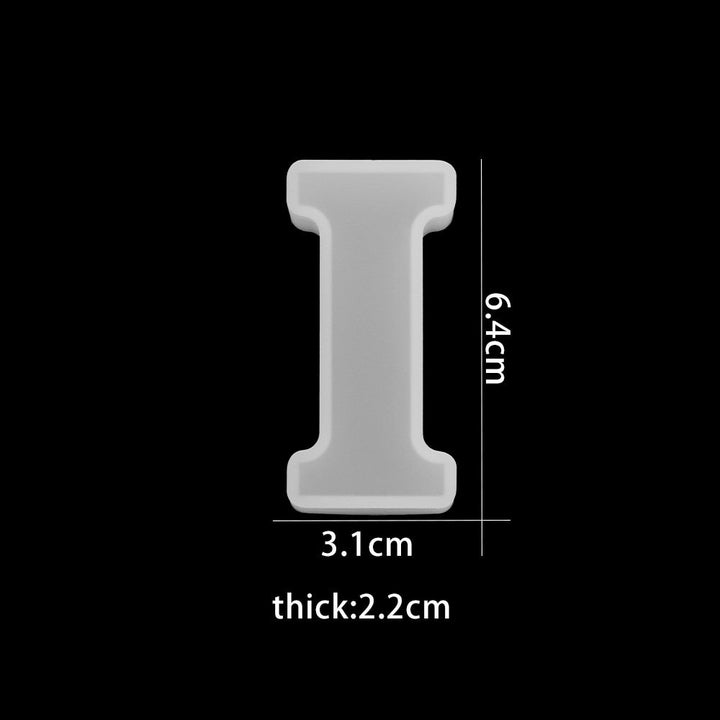 Art & craft supply: 3D silicone letter mold for intricate resin art designs.