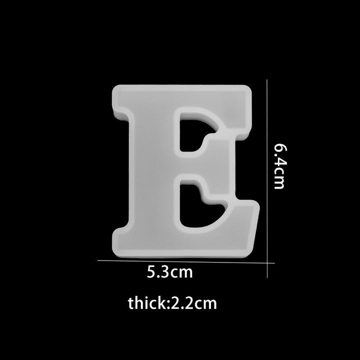 Fun family activity 3D silicone letter mold for baking & crafting with kids.