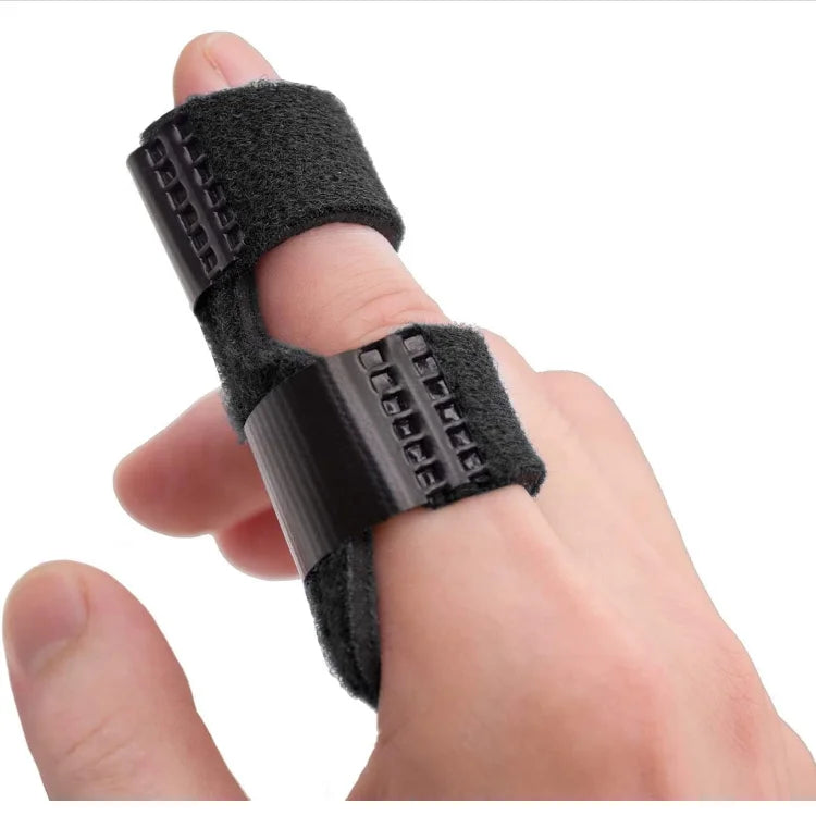 Durable adjustable trigger finger splint for pain relief, tendonitis & finger support.