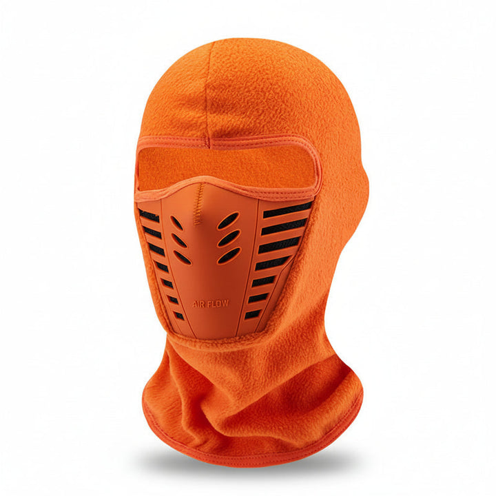 Windproof thermal balaclava, ideal for cold weather outdoor activities like skiing, hiking, & motorcycling.
