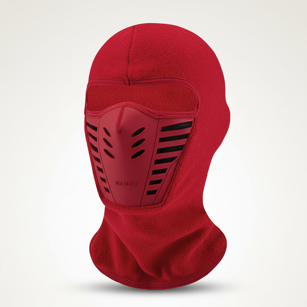 Outdoor gear: thermal balaclava. Windproof full face mask for skiing, snowboarding, cycling, & hiking.
