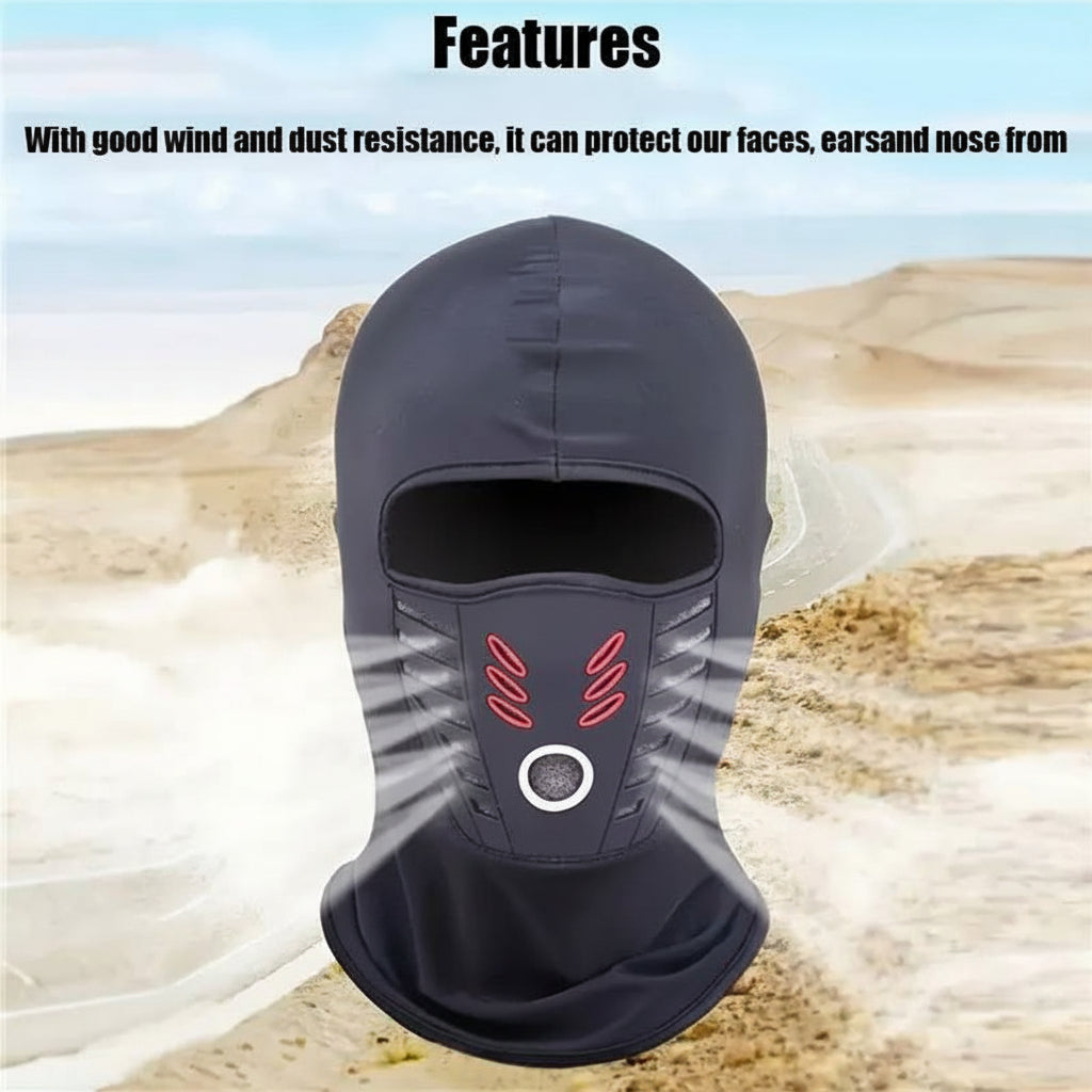 Unisex thermal balaclava. Soft fleece lining, windproof, full coverage for skiing, hiking & cold weather.