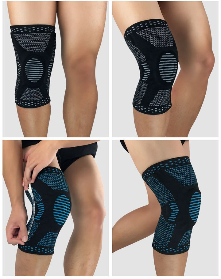 Athletic compression knee brace, unisex, for superior joint protection.