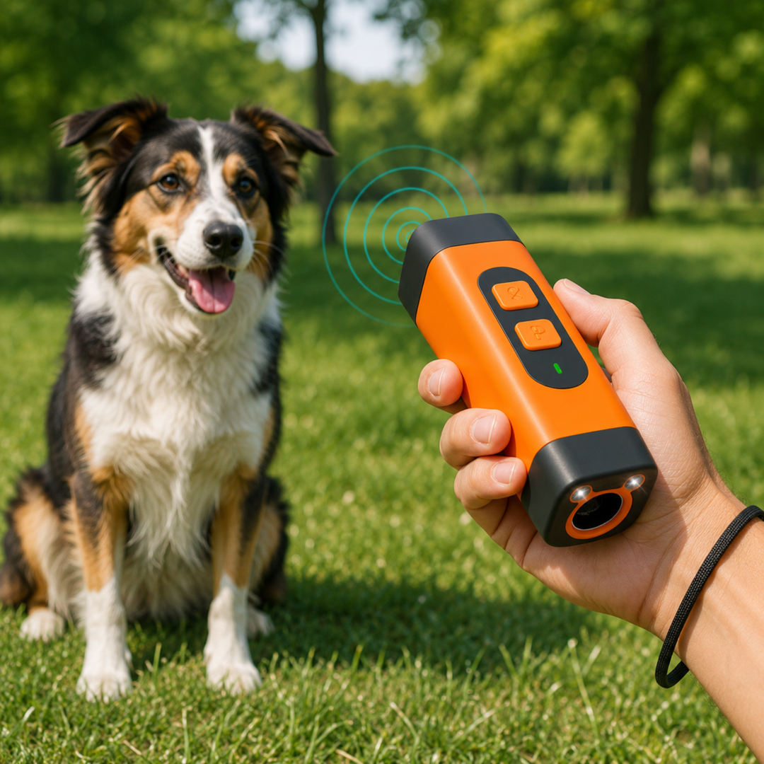 Pet supplies: Rechargeable ultrasonic dog training aid. Anti-barking & behavior modification tool for dogs.