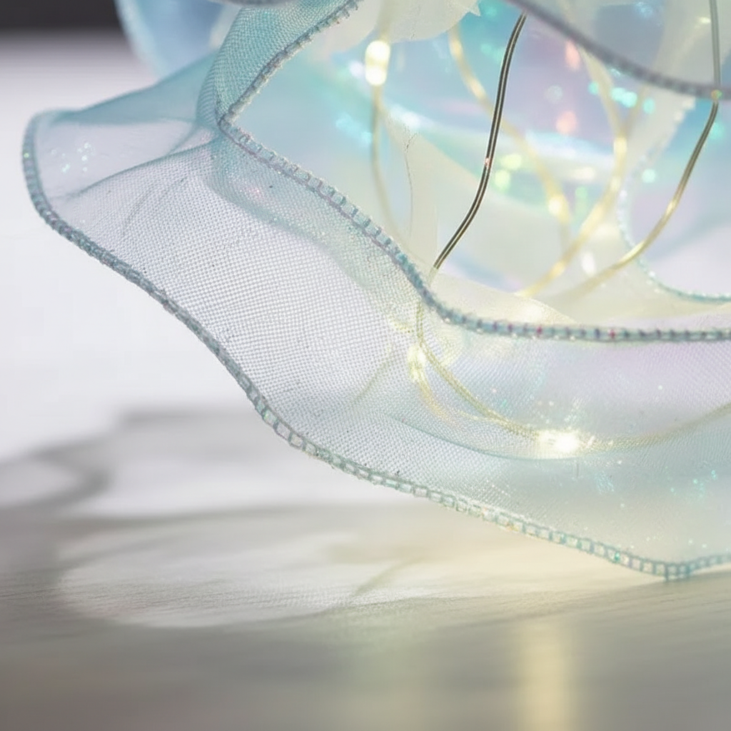 Soft glow night light: plastic hanging jellyfish lamp, perfect for children's bedrooms & nurseries.
