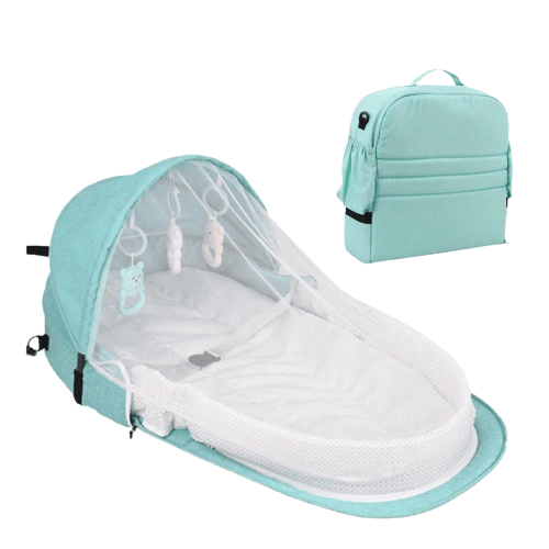 All-year unisex baby nest, acts as an infant bed & travel crib. Foldable with mosquito net for safe newborn sleep.