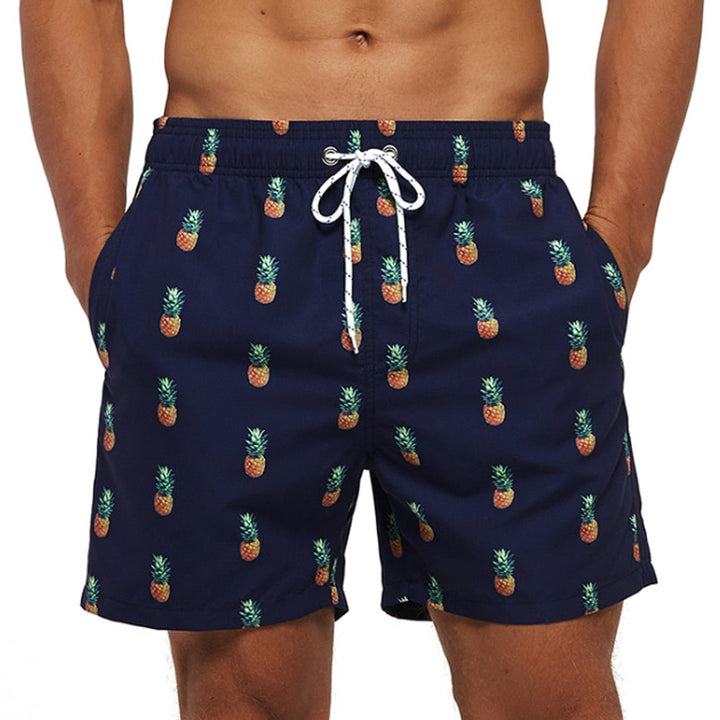 Trendy men's quick-dry swim shorts, perfect for stylish summer beach days.
